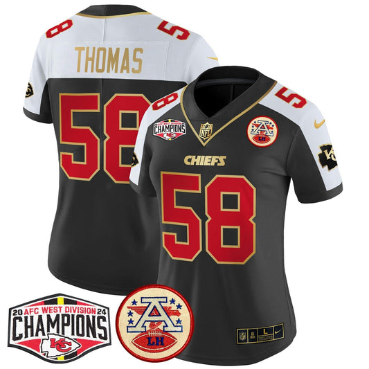 Camisa NFL Women’s 2024 AFC West Division Champions Patch Vapor Limited Jersey