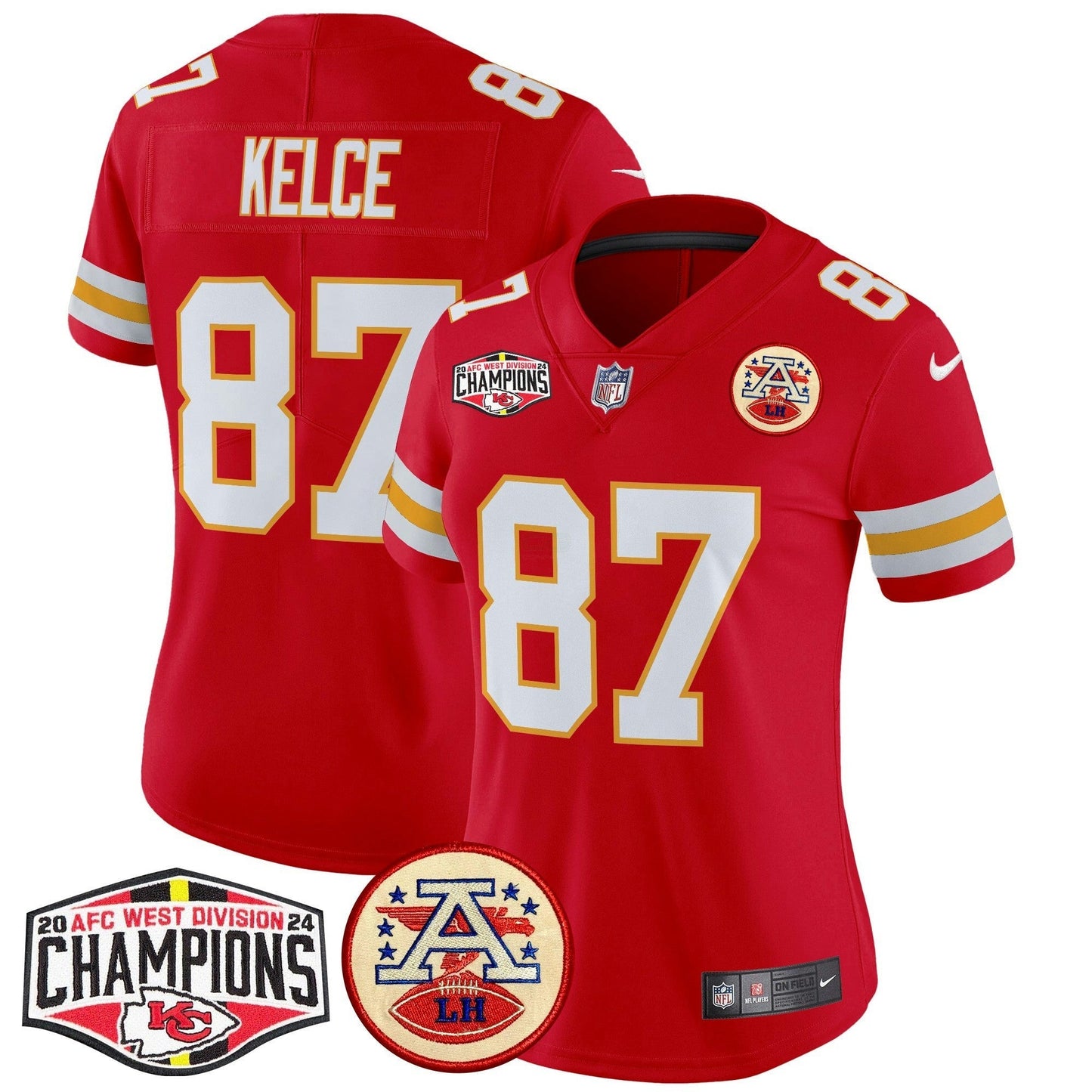 Camisa NFL Women’s 2024 AFC West Division Champions Patch Vapor Limited Jersey