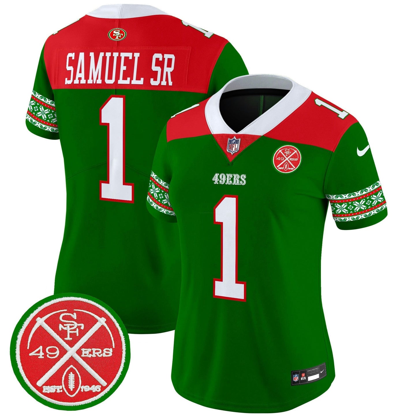 Camisa NFL Women’s 2024 Christmas Vapor Limited Jersey