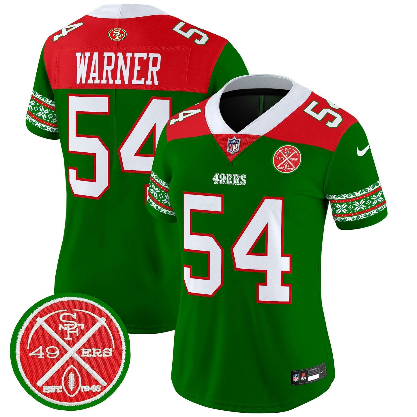Camisa NFL Women’s 2024 Christmas Vapor Limited Jersey