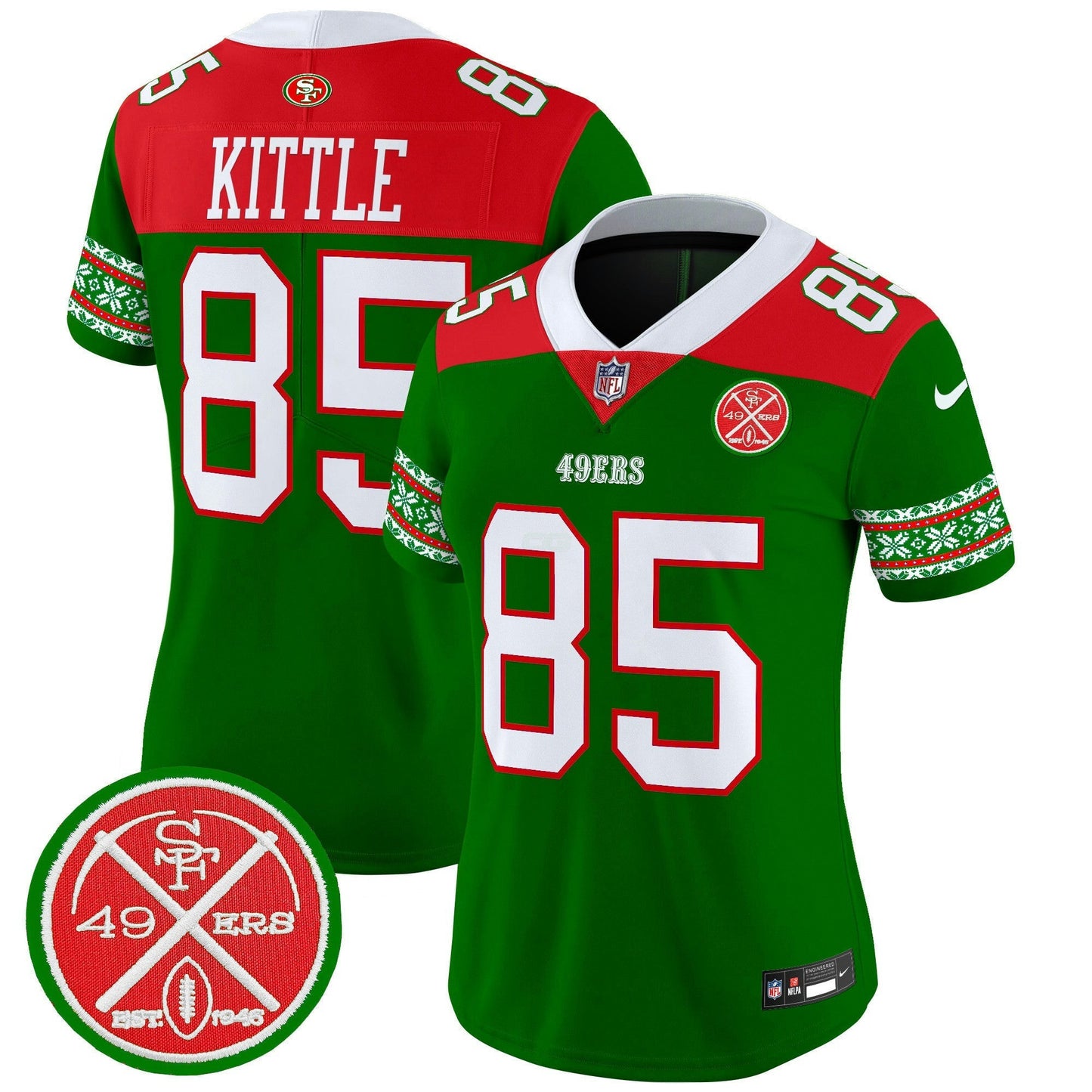 Camisa NFL Women’s 2024 Christmas Vapor Limited Jersey