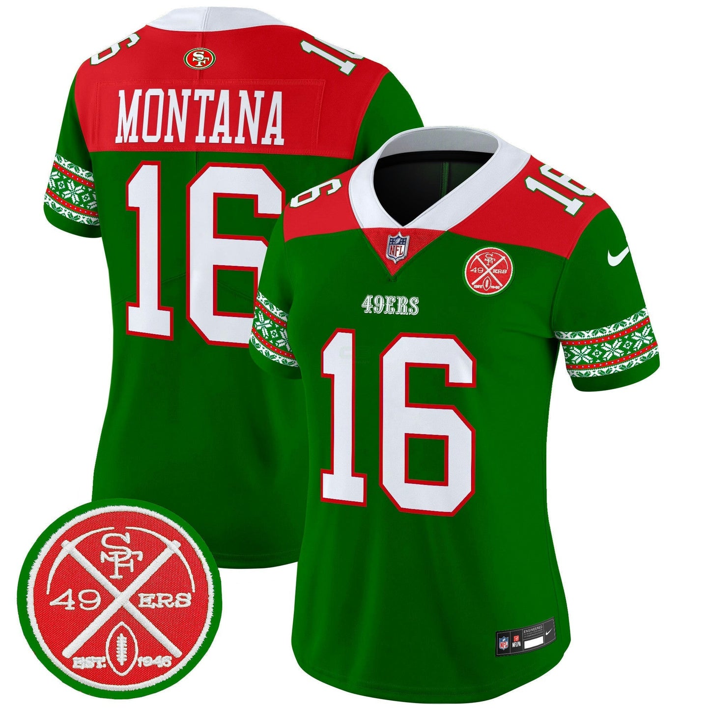 Camisa NFL Women’s 2024 Christmas Vapor Limited Jersey