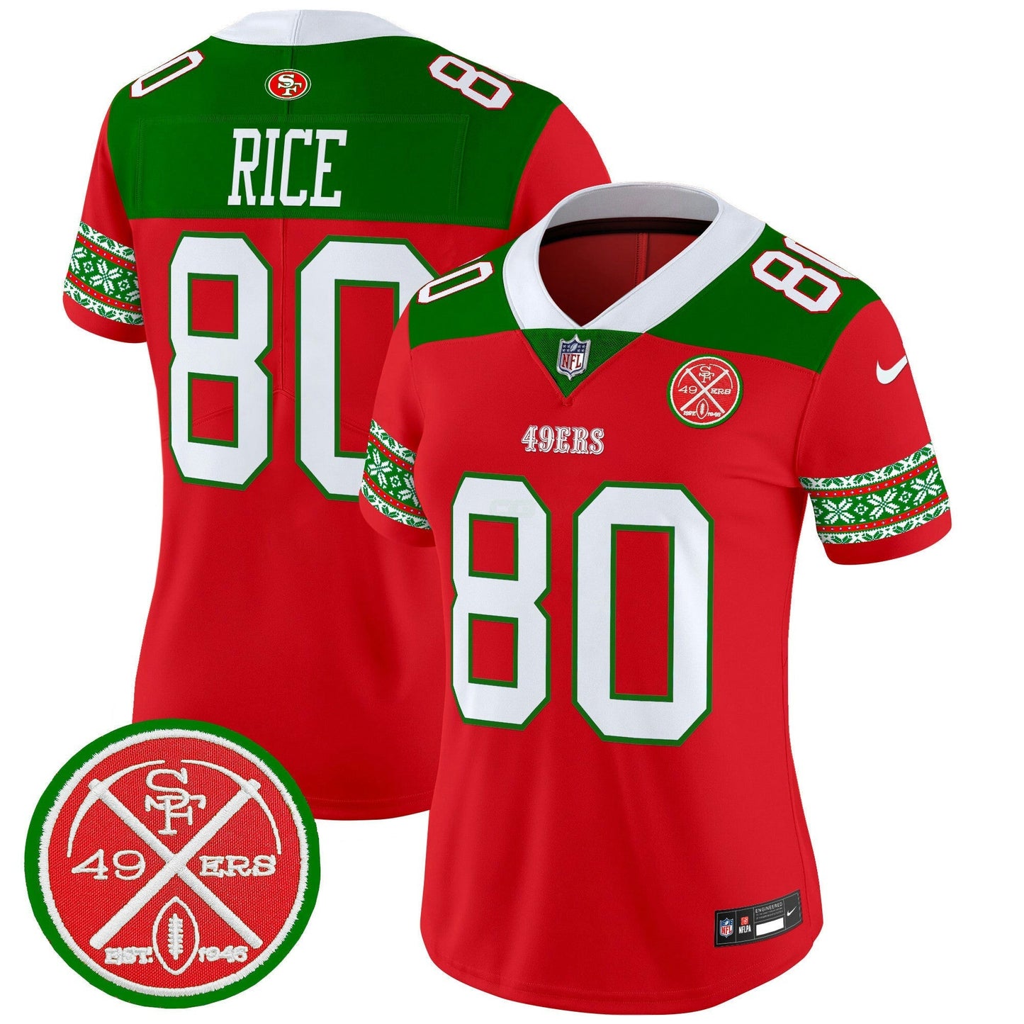 Camisa NFL Women’s 2024 Christmas Vapor Limited Jersey