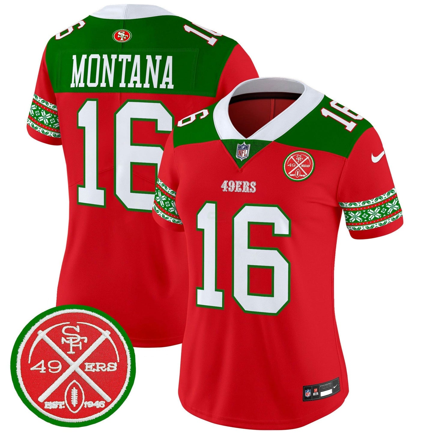 Camisa NFL Women’s 2024 Christmas Vapor Limited Jersey