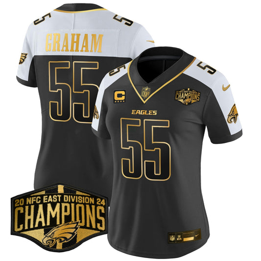 Camisa NFL Women’s 2024 NFC East Division Champions Dourada Vapor Limited Jersey