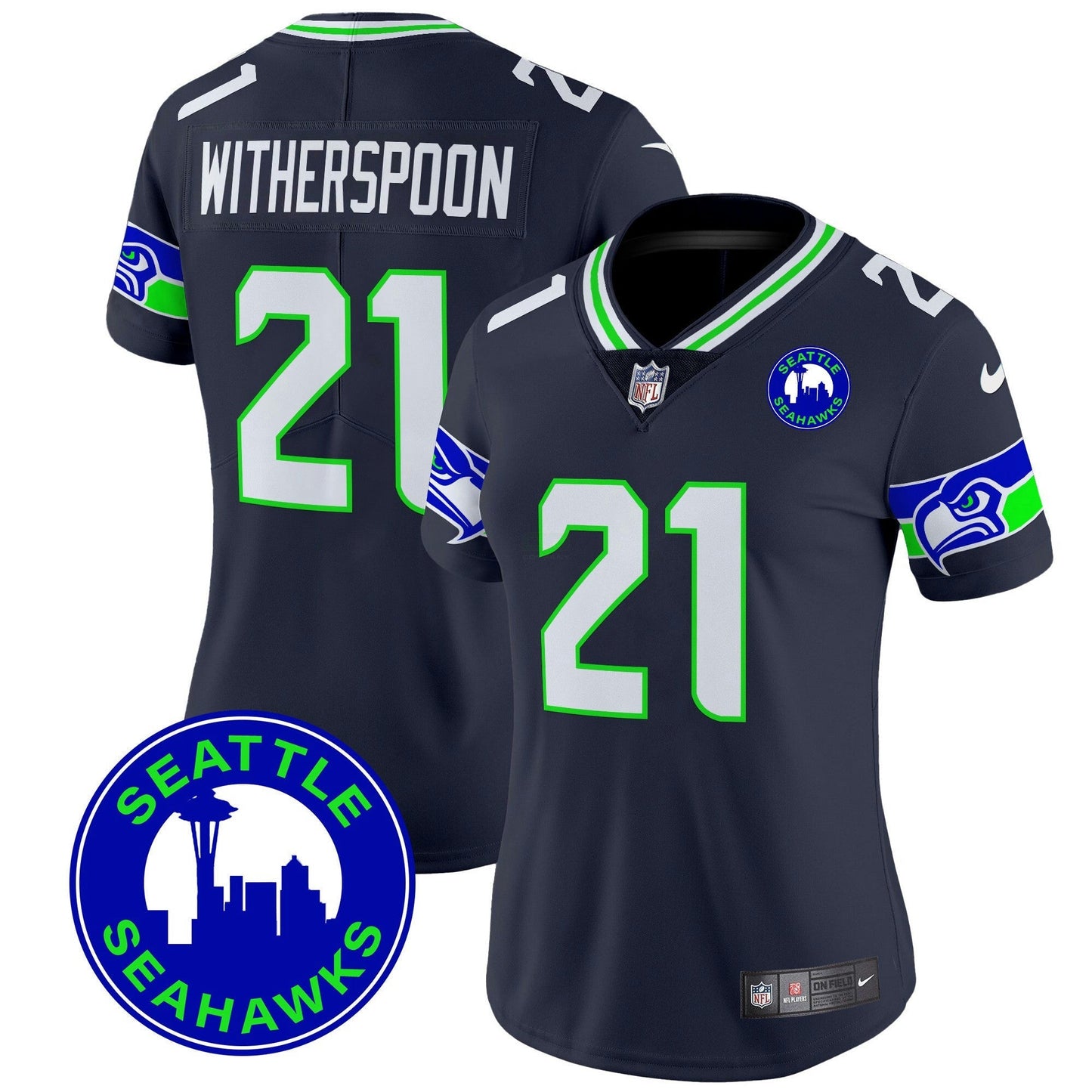 Camisa NFL Women’s 2024 Seattle City Patch Vapor Limited Jersey