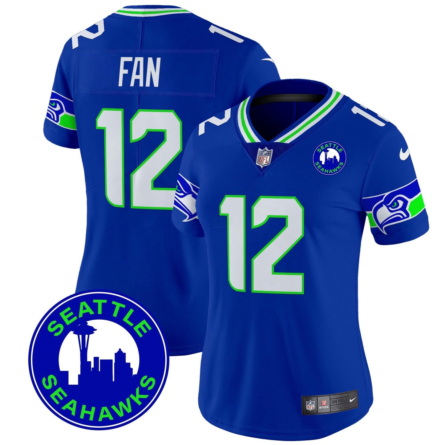 Camisa NFL Women’s 2024 Seattle City Patch Vapor Limited Jersey