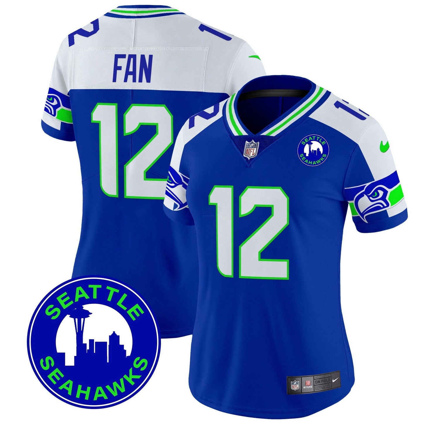 Camisa NFL Women’s 2024 Seattle City Patch Vapor Limited Jersey