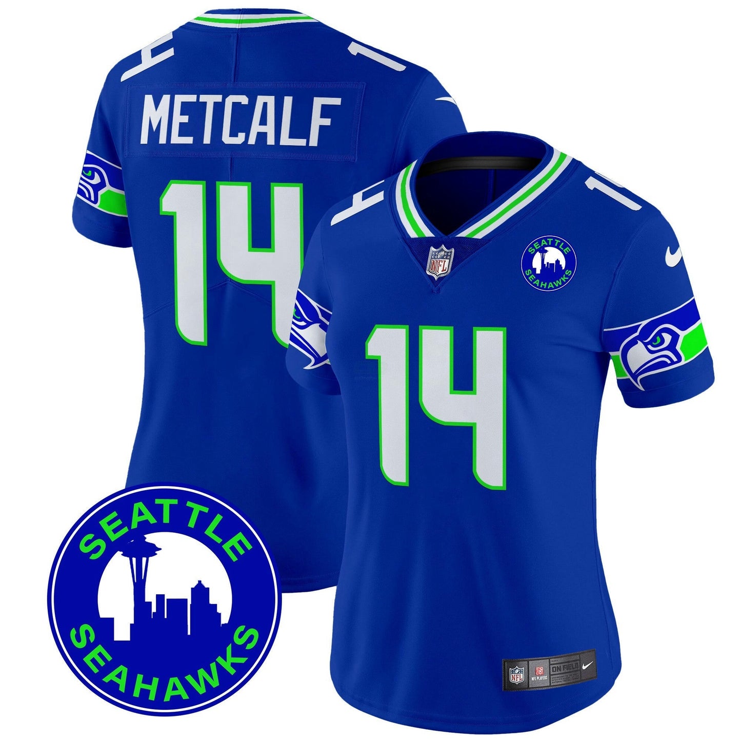 Camisa NFL Women’s 2024 Seattle City Patch Vapor Limited Jersey