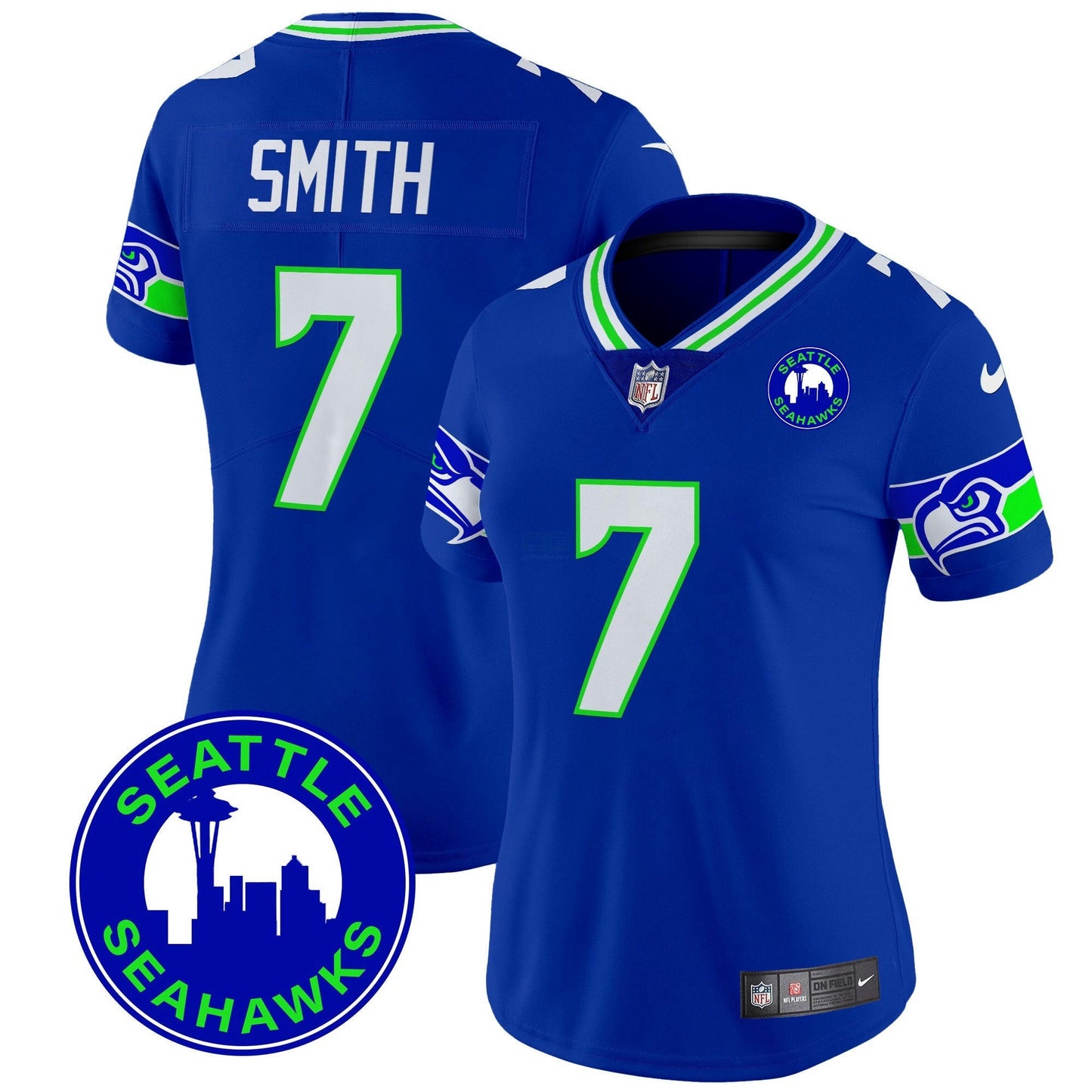 Camisa NFL Women’s 2024 Seattle City Patch Vapor Limited Jersey