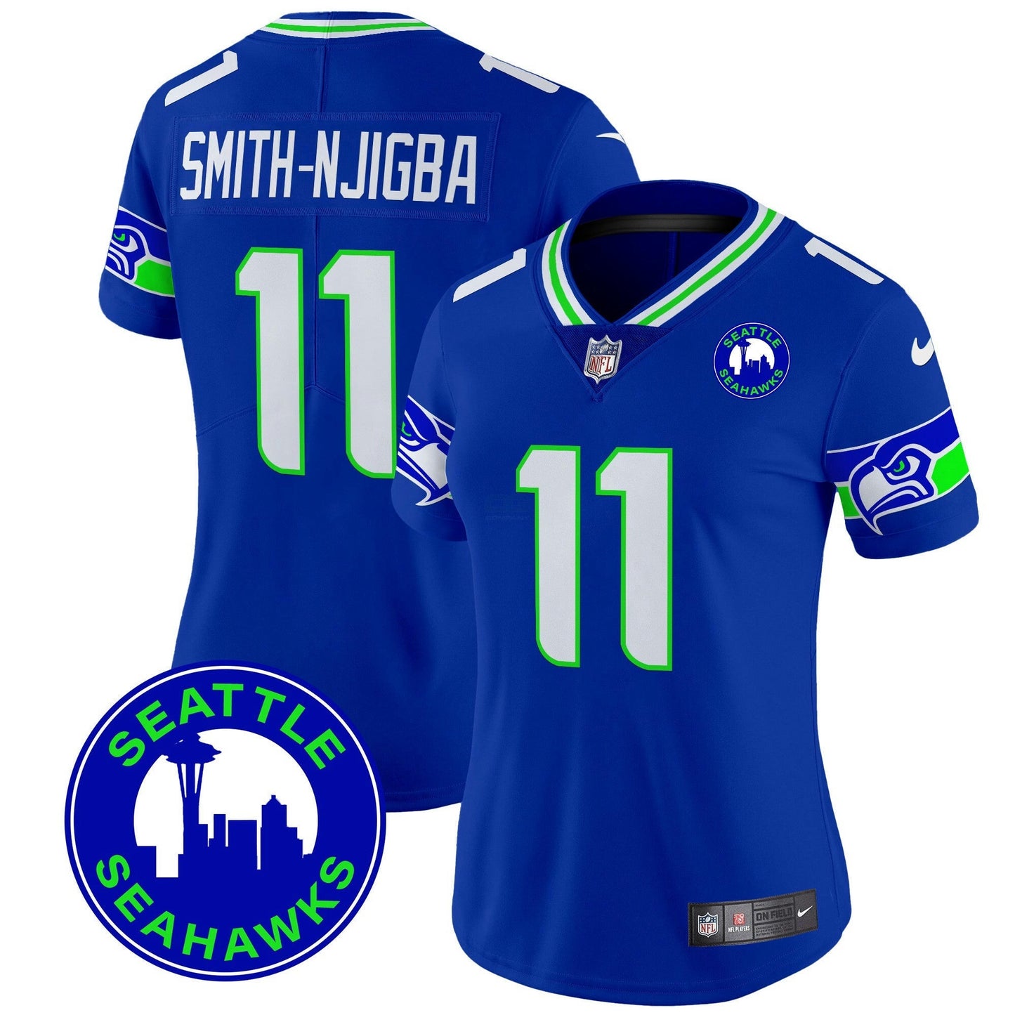 Camisa NFL Women’s 2024 Seattle City Patch Vapor Limited Jersey