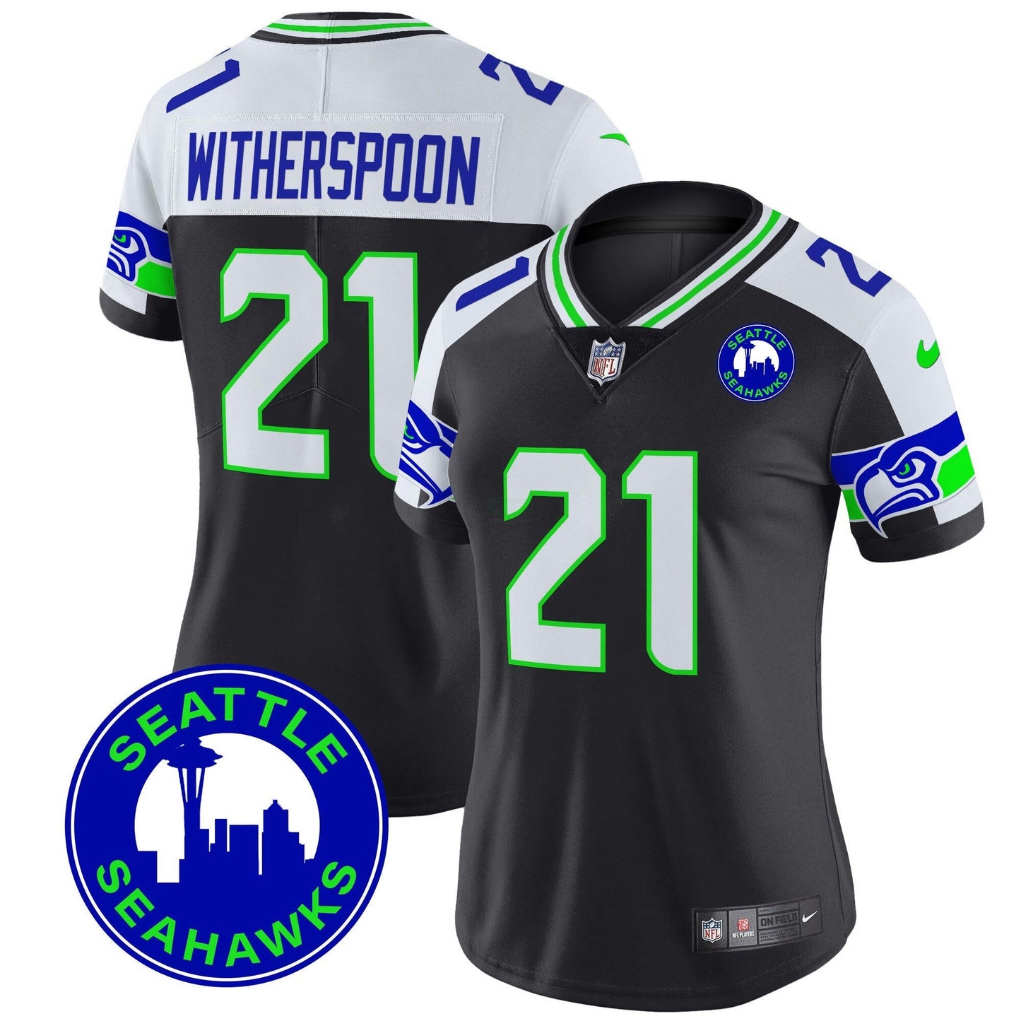 Camisa NFL Women’s 2024 Seattle City Patch Vapor Limited Jersey