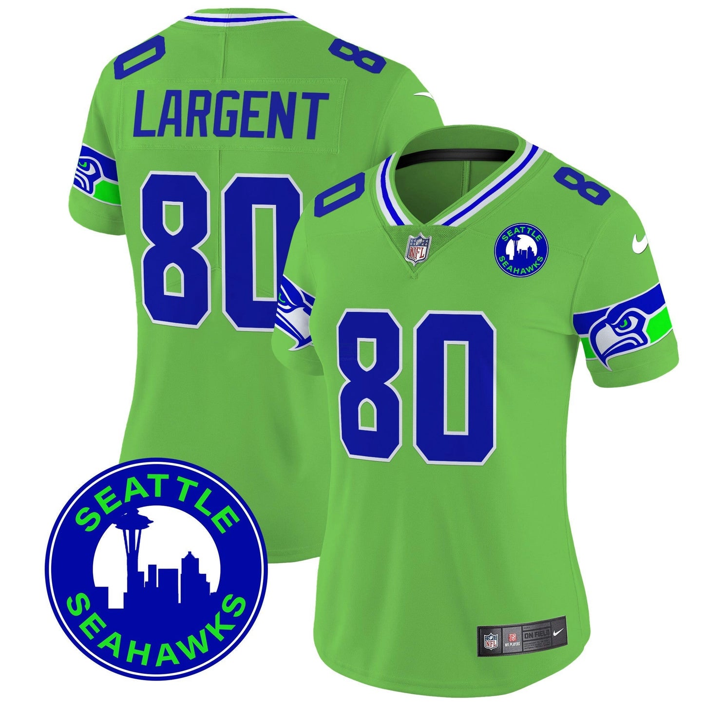 Camisa NFL Women’s 2024 Seattle City Patch Vapor Limited Jersey