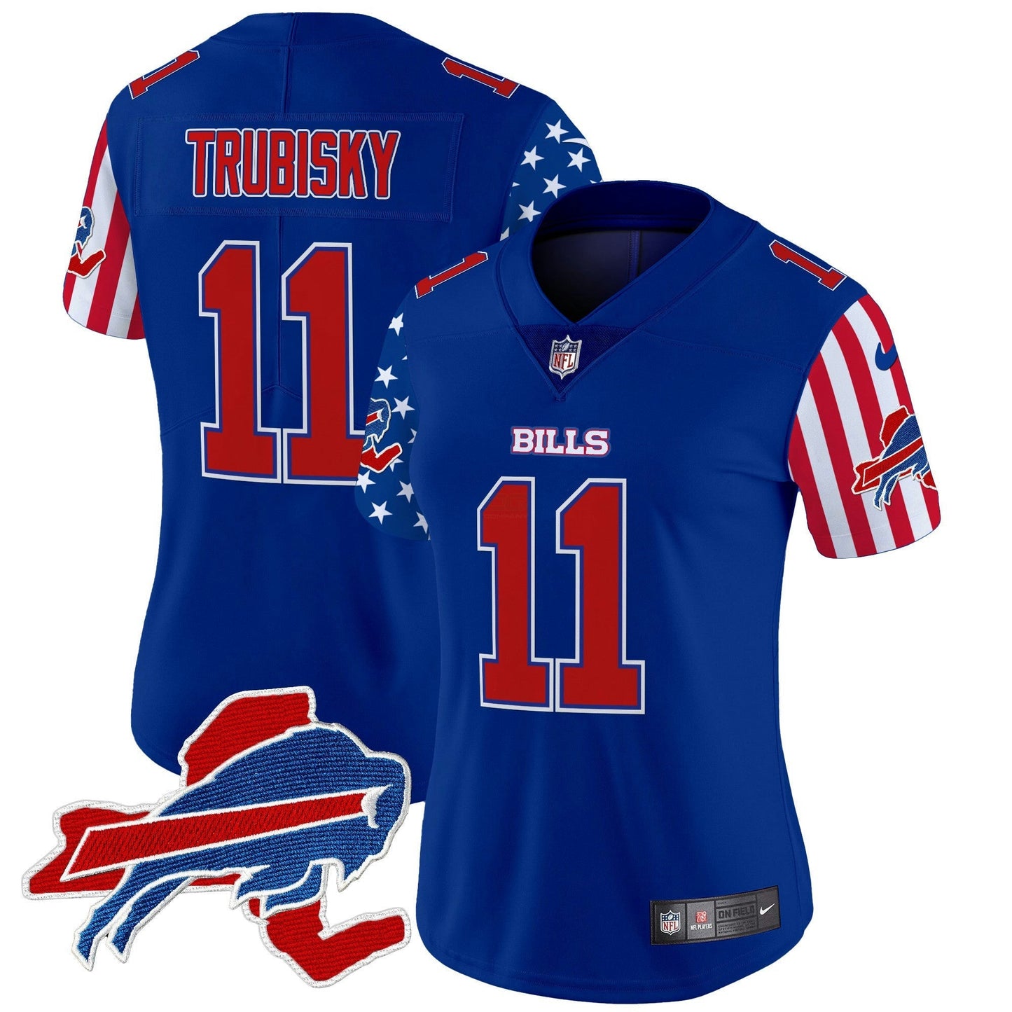 Camisa NFL Buffalo Bills Women’s 2025 Independence Day Vapor Premier Limited Jersey