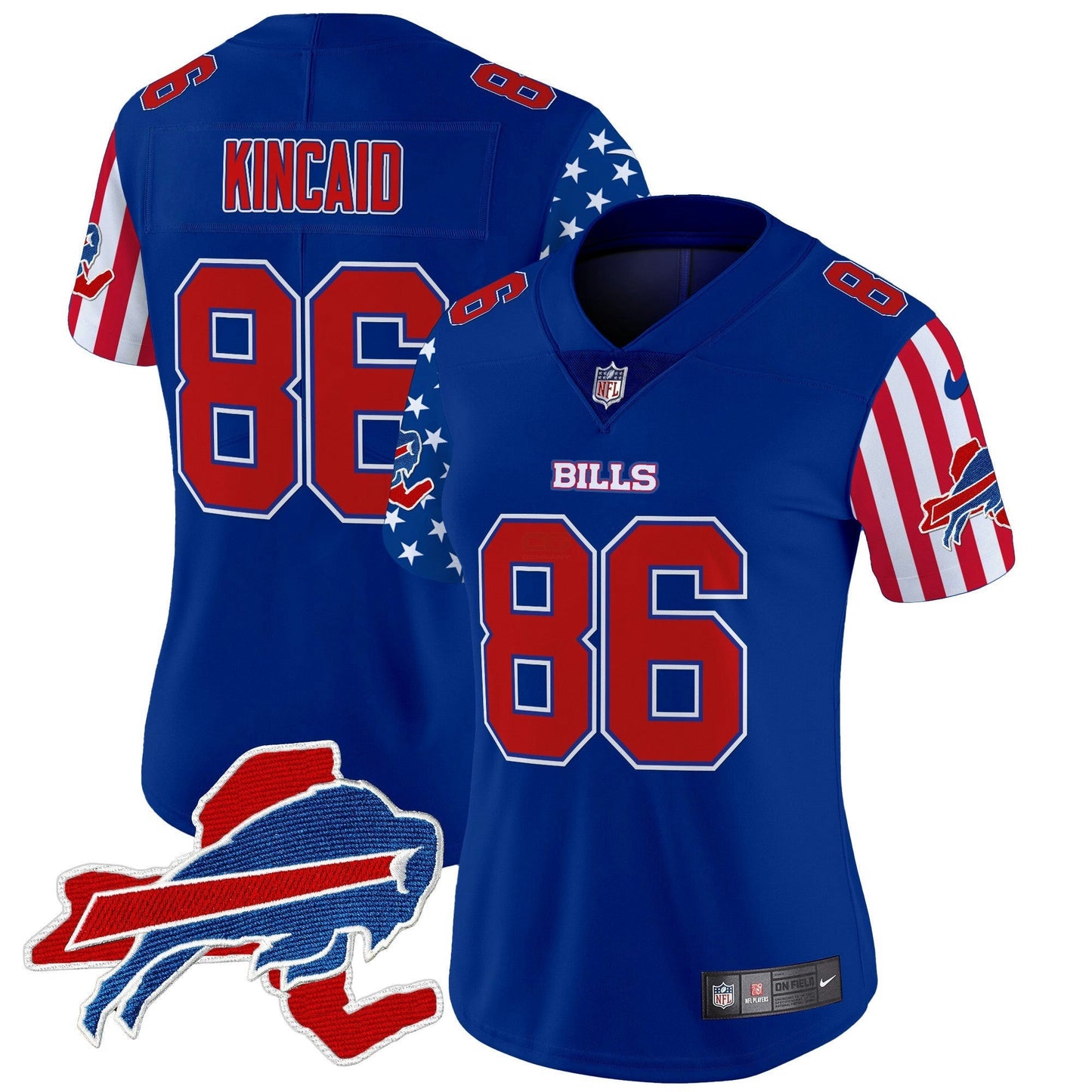 Camisa NFL Buffalo Bills Women’s 2025 Independence Day Vapor Premier Limited Jersey