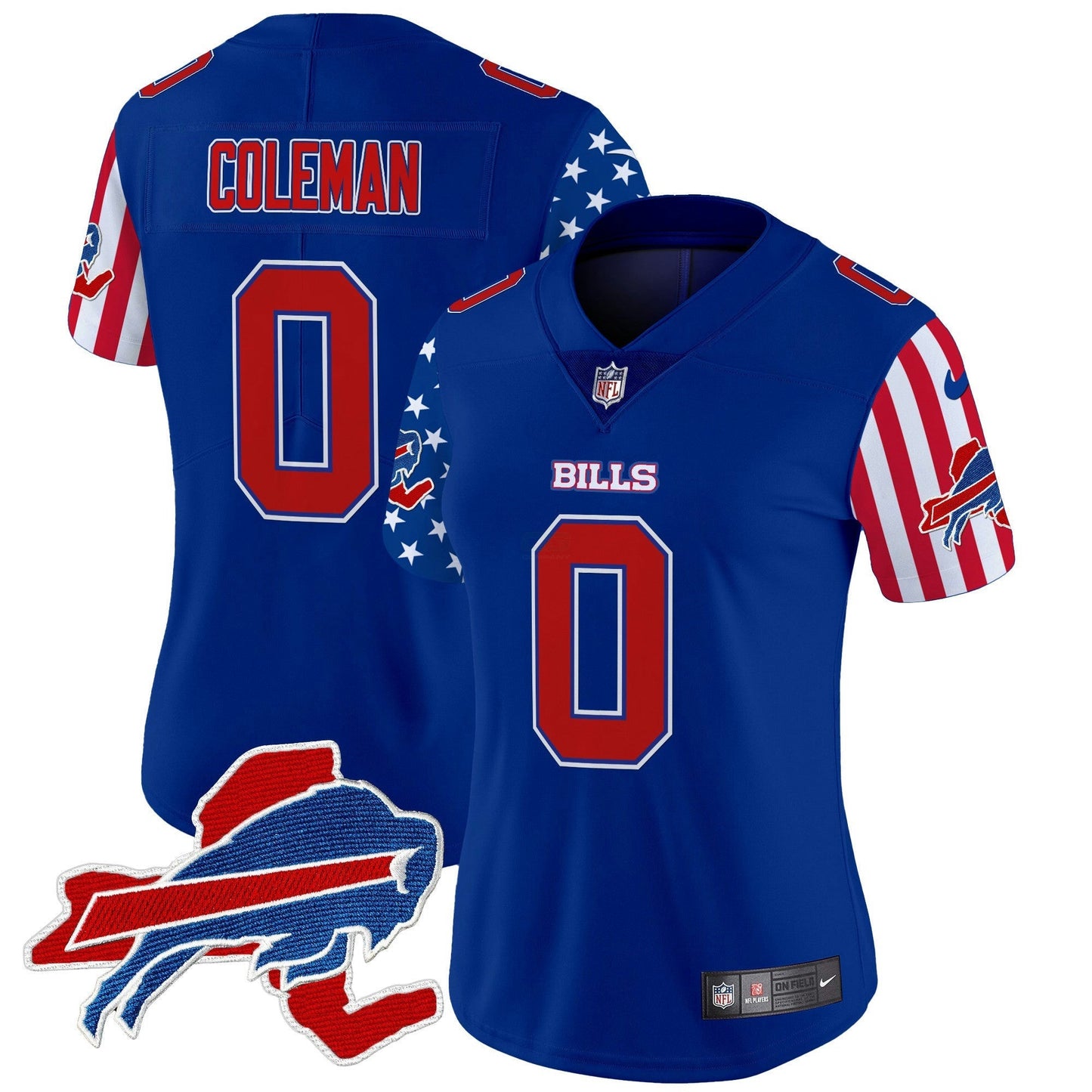 Camisa NFL Buffalo Bills Women’s 2025 Independence Day Vapor Premier Limited Jersey