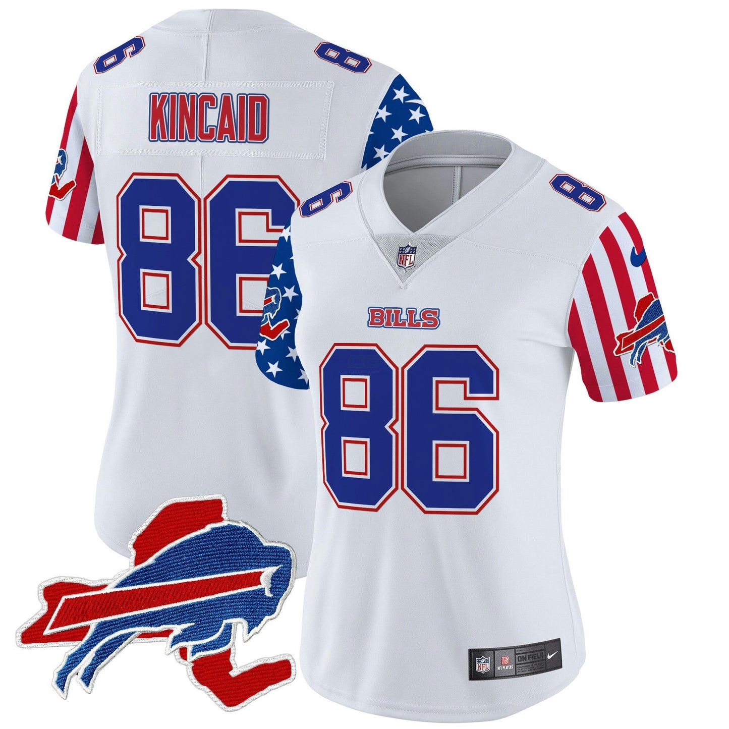 Camisa NFL Buffalo Bills Women’s 2025 Independence Day Vapor Premier Limited Jersey