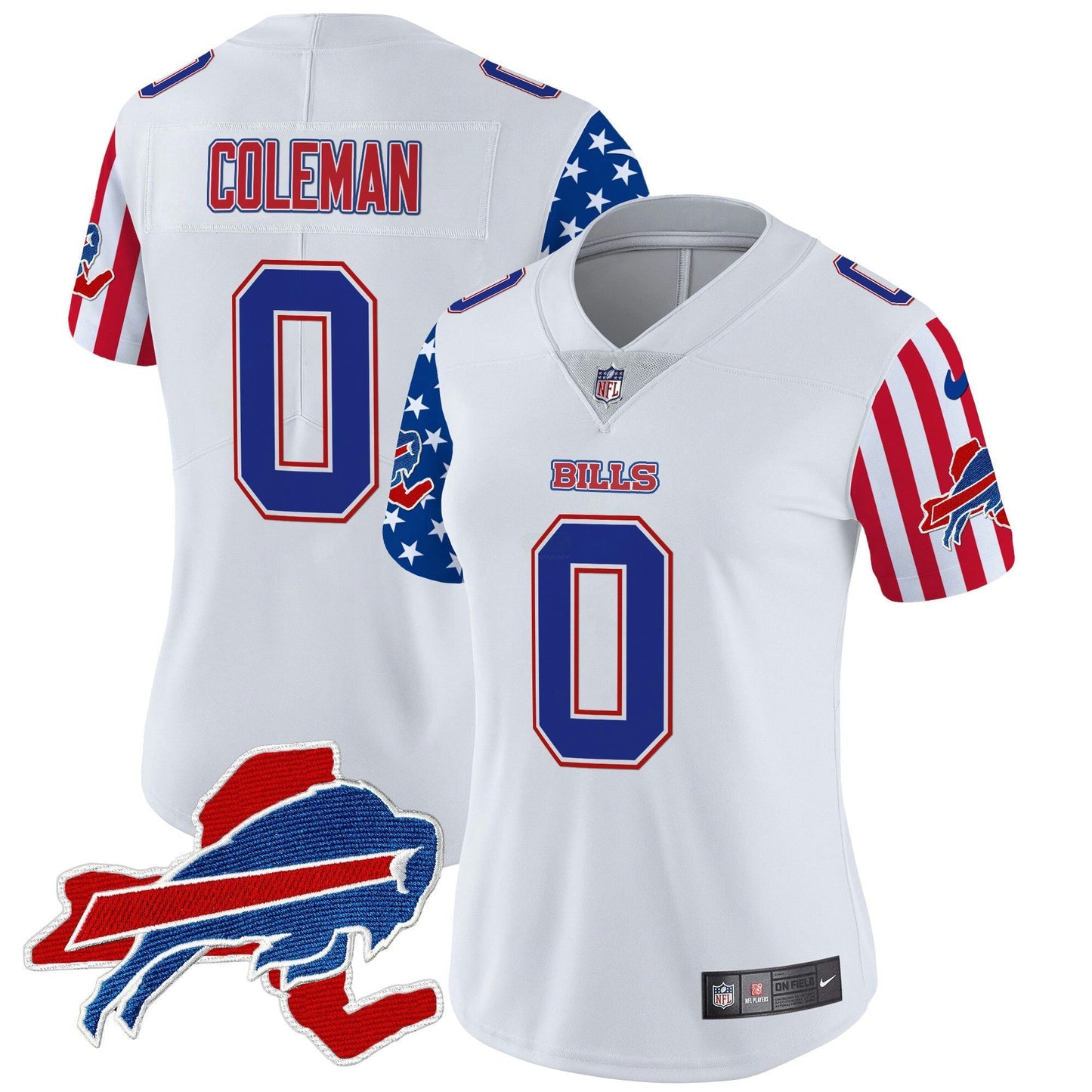 Camisa NFL Buffalo Bills Women’s 2025 Independence Day Vapor Premier Limited Jersey