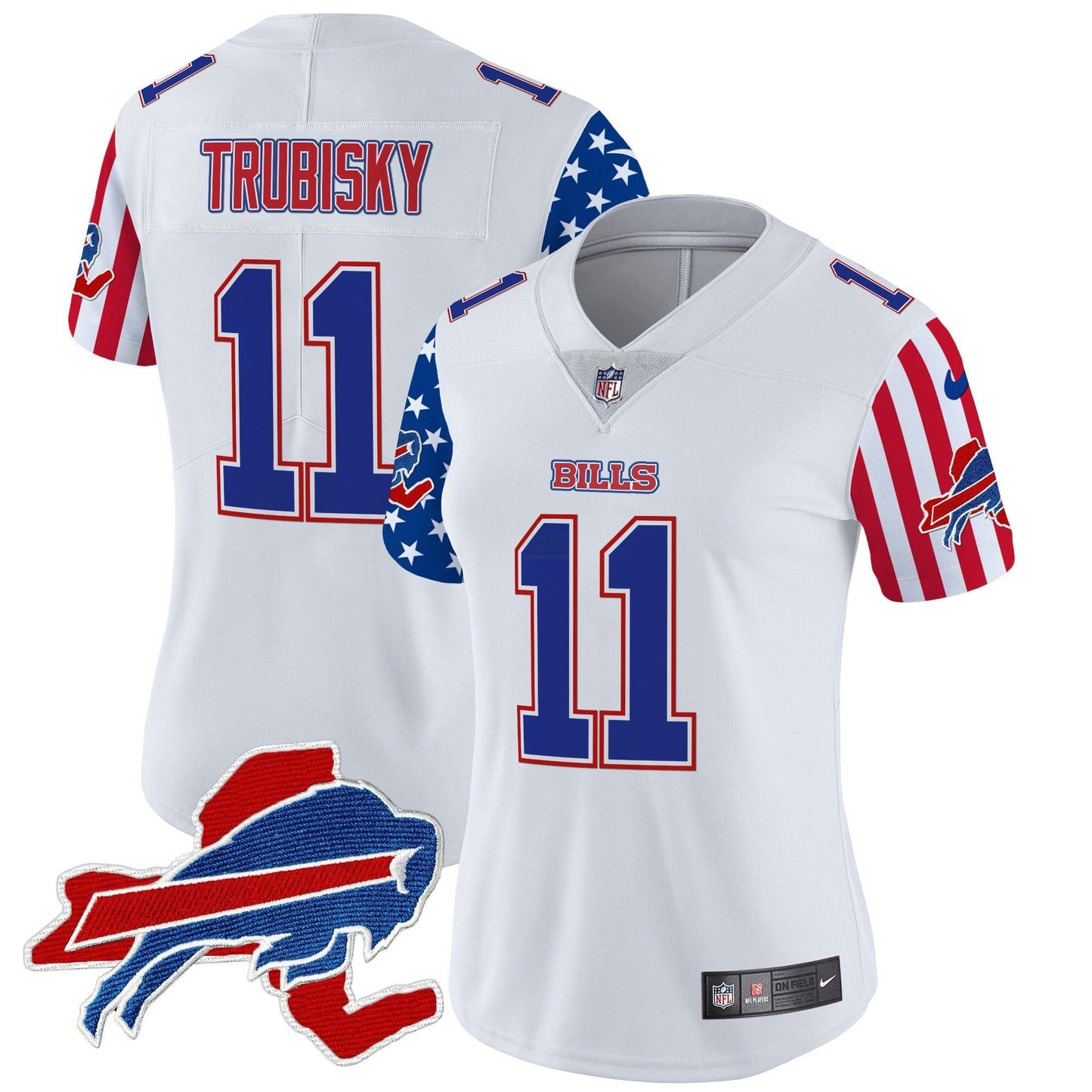 Camisa NFL Buffalo Bills Women’s 2025 Independence Day Vapor Premier Limited Jersey