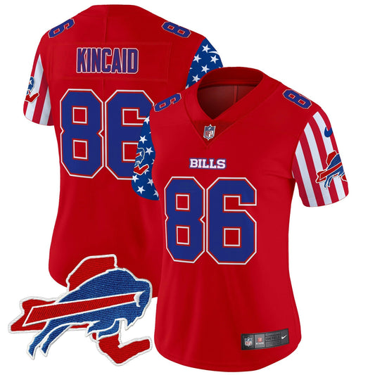 Camisa NFL Buffalo Bills Women’s 2025 Independence Day Vapor Premier Limited Jersey