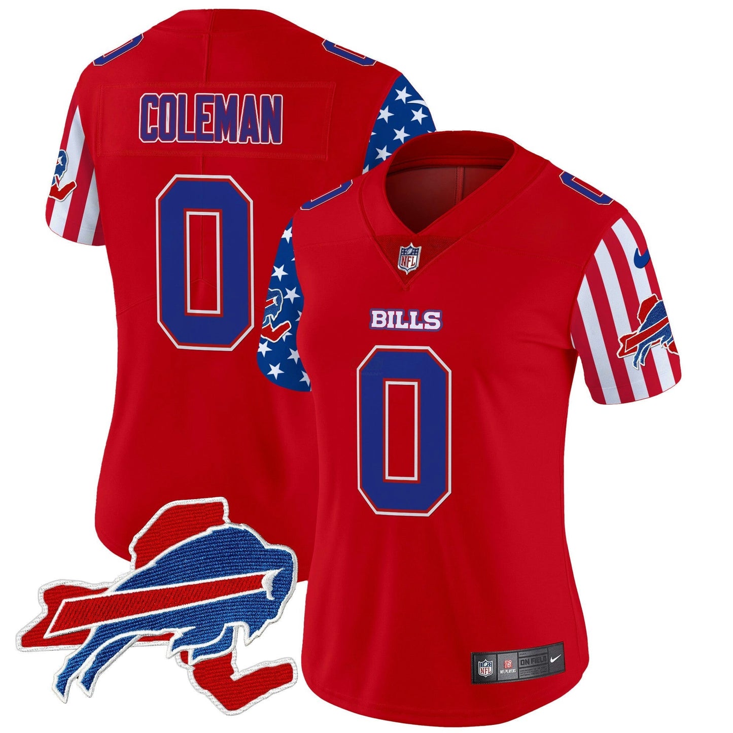 Camisa NFL Buffalo Bills Women’s 2025 Independence Day Vapor Premier Limited Jersey