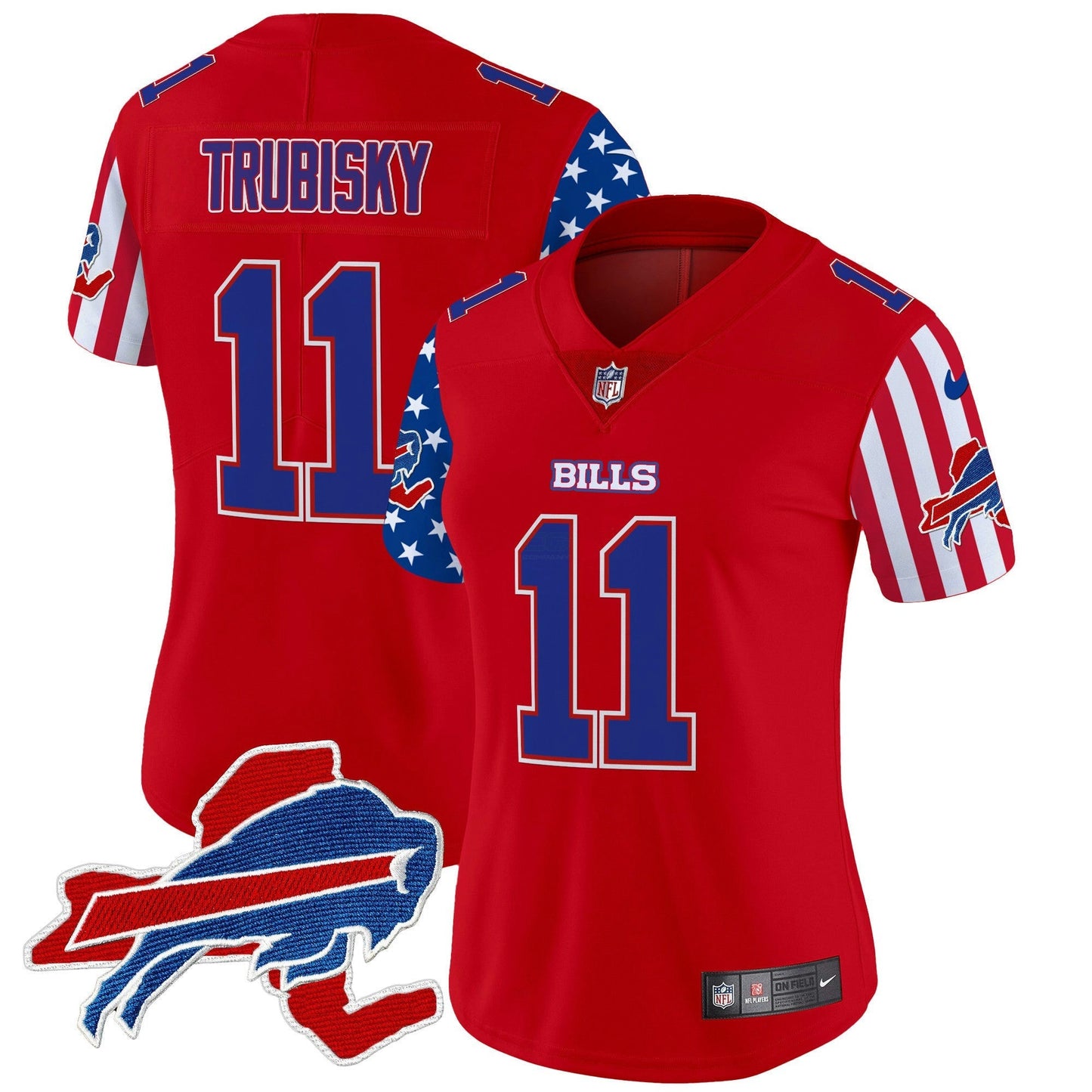 Camisa NFL Buffalo Bills Women’s 2025 Independence Day Vapor Premier Limited Jersey
