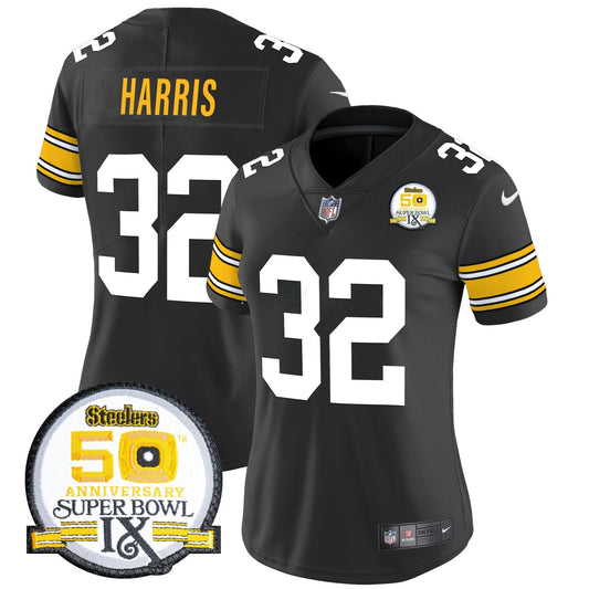 Camisa NFL Women’s 50th Anniversary Of Super Bowl IX Patch Vapor Limited Jersey