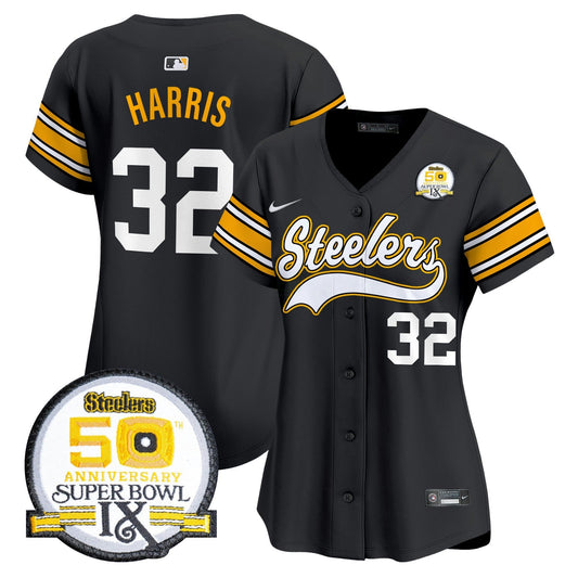 Camisa NFL Women’s 50th Anniversary Of Super Bowl IX Patch Vapor Premier Jersey