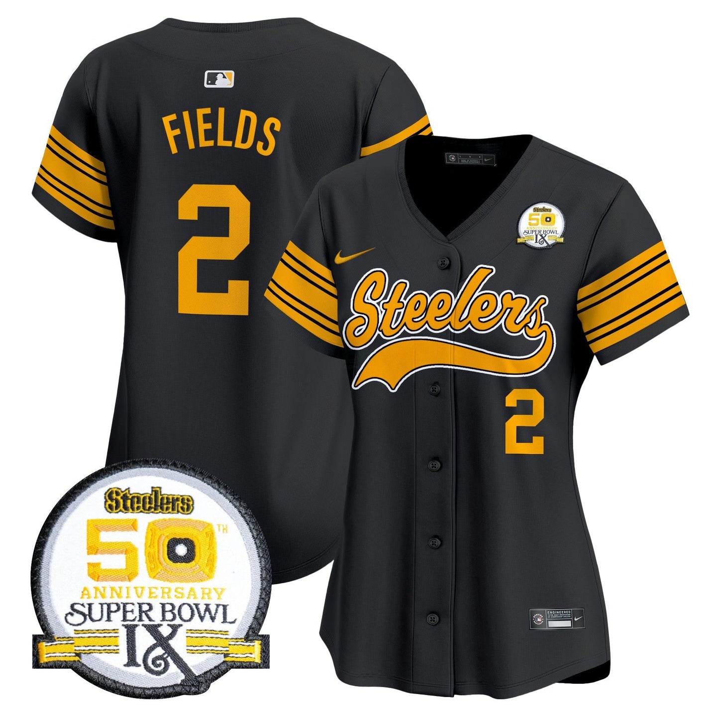 Camisa NFL Women’s 50th Anniversary Of Super Bowl IX Patch Vapor Premier Jersey
