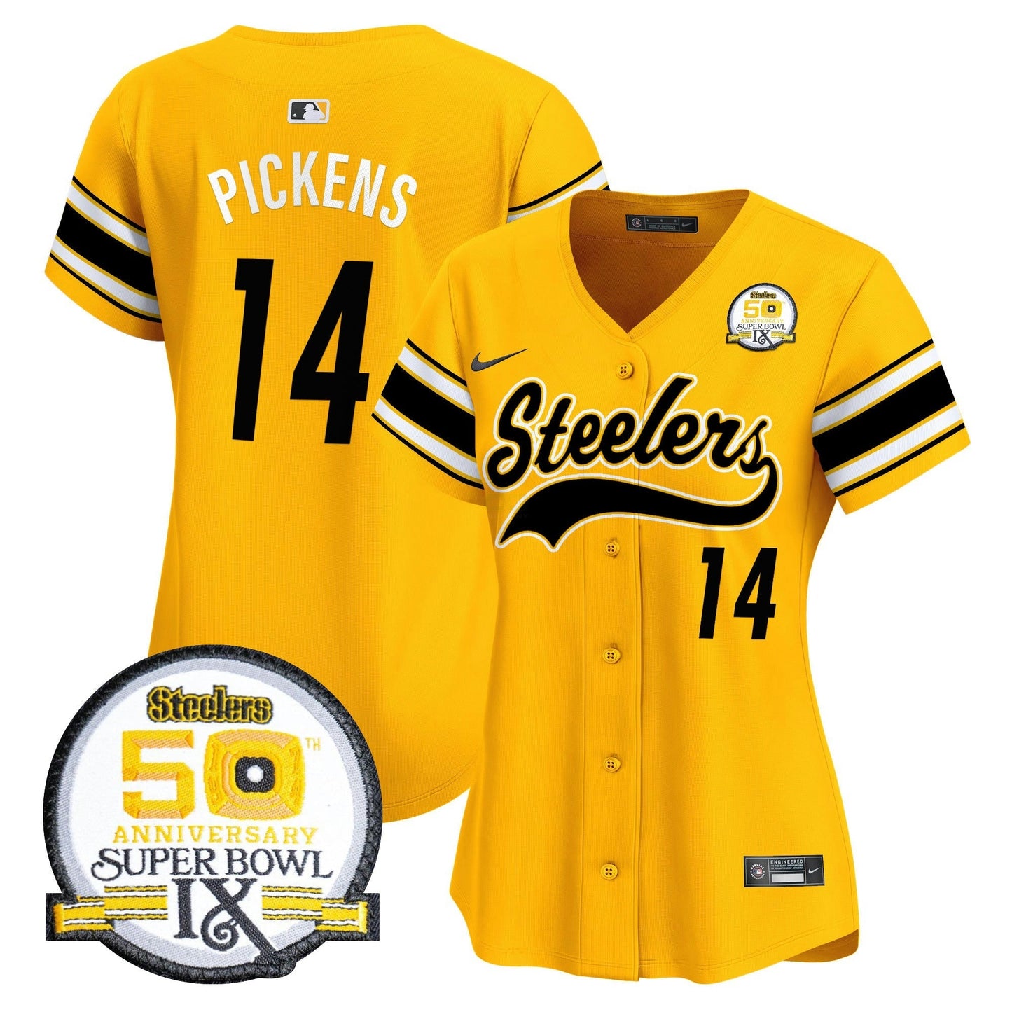Camisa NFL Women’s 50th Anniversary Of Super Bowl IX Patch Vapor Premier Jersey