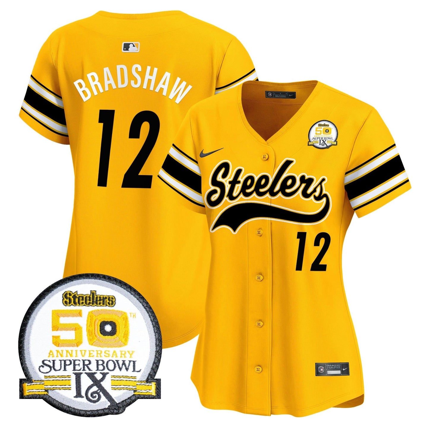 Camisa NFL Women’s 50th Anniversary Of Super Bowl IX Patch Vapor Premier Jersey
