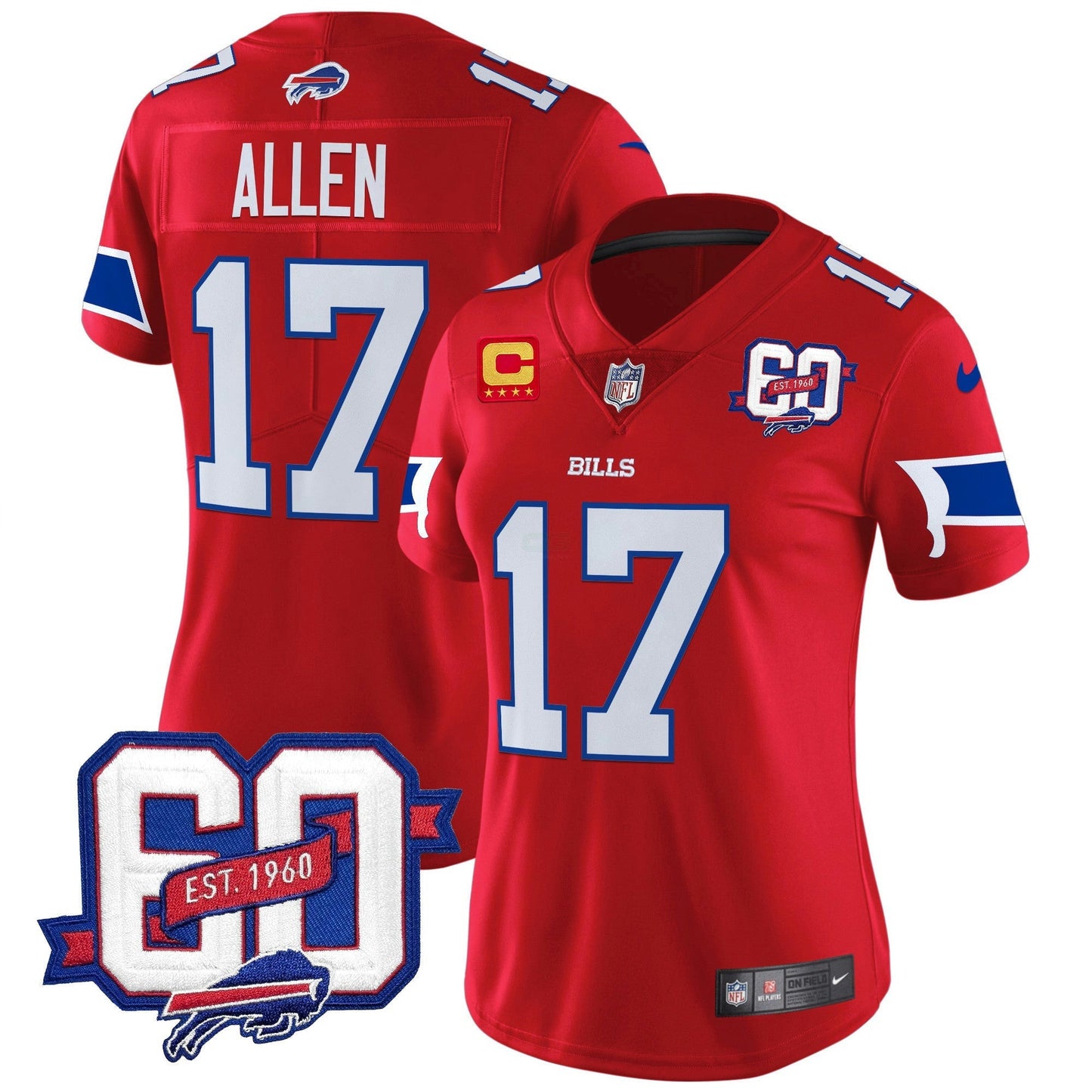 Camisa NFL Women’s 60th Anniversary Patch Vapor Limited Jersey