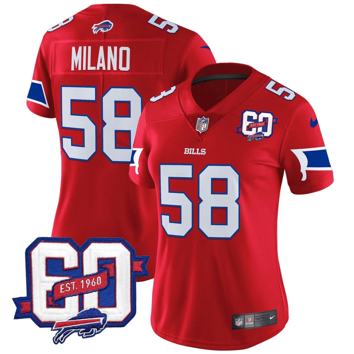 Camisa NFL Women’s 60th Anniversary Patch Vapor Limited Jersey