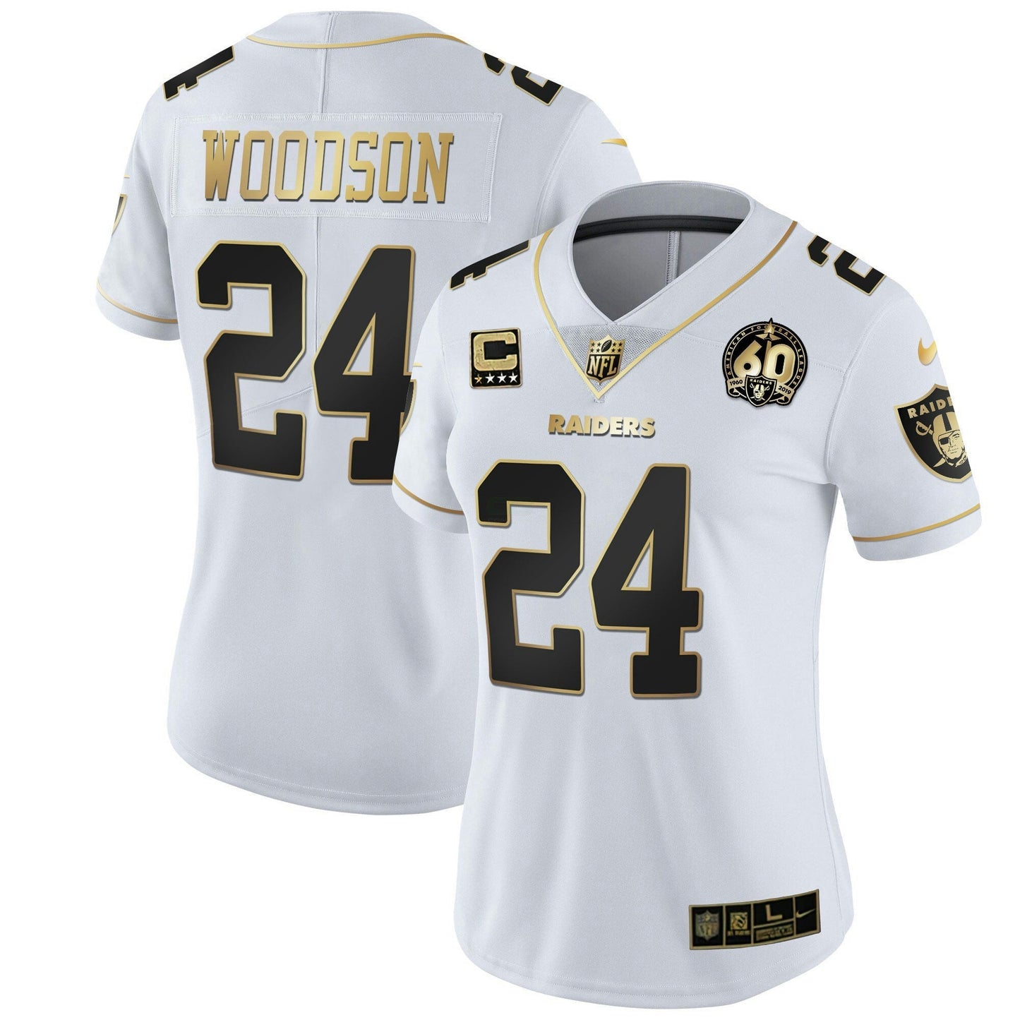Camisa NFL Women’s 60th Season Patch Dourada & Split