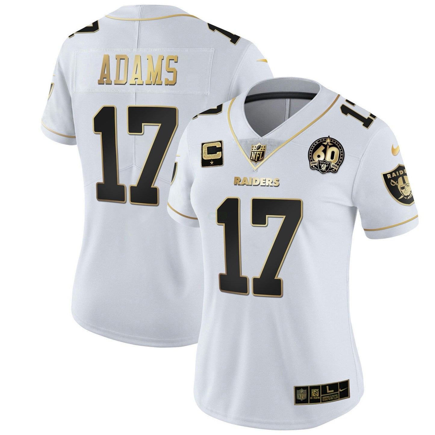 Camisa NFL Women’s 60th Season Patch Dourada & Split