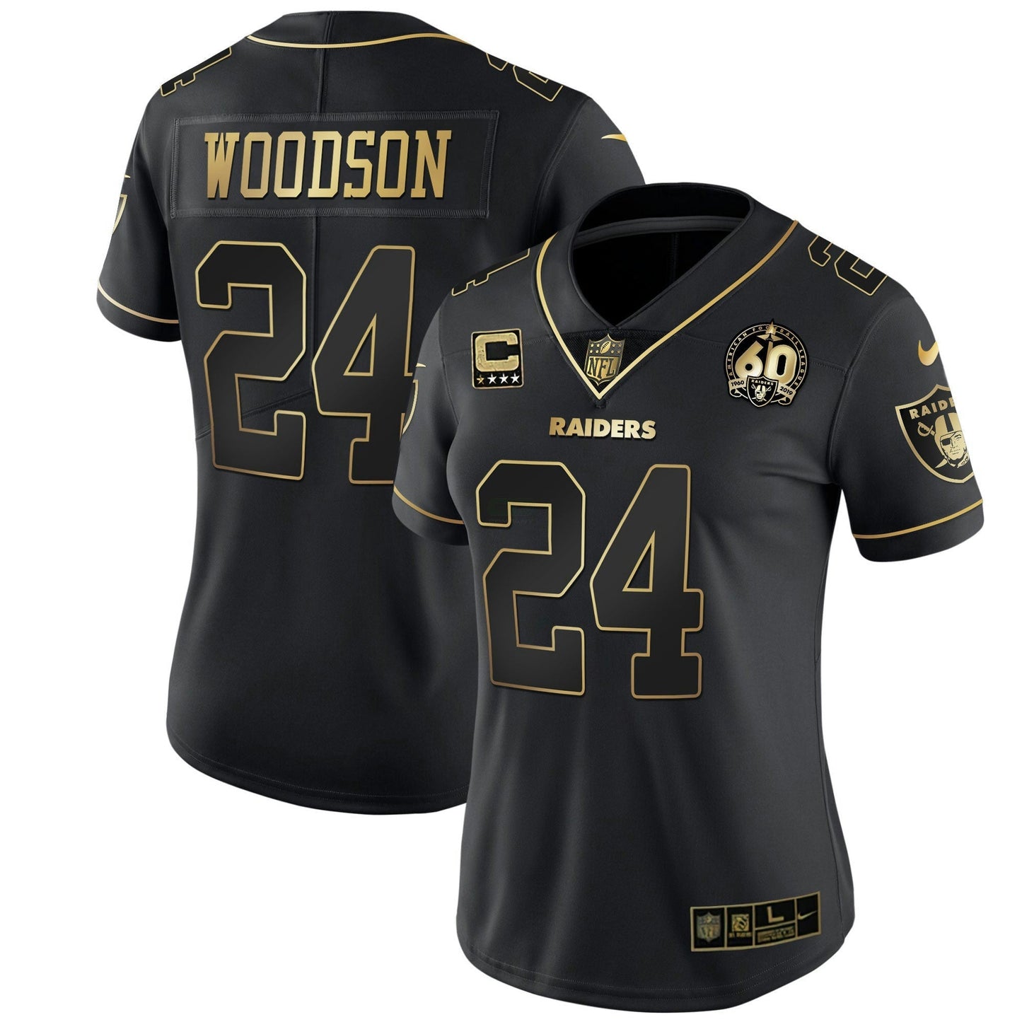 Camisa NFL Women’s 60th Season Patch Dourada & Split
