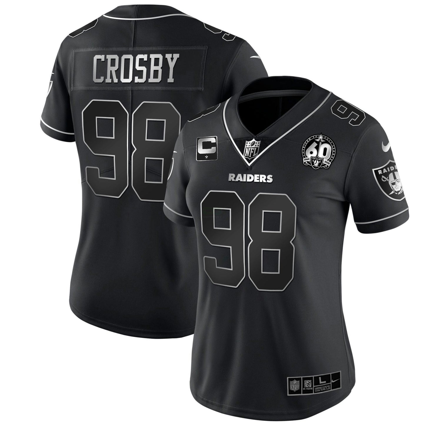 Camisa NFL Women’s 60th Season Patch Dourada & Split