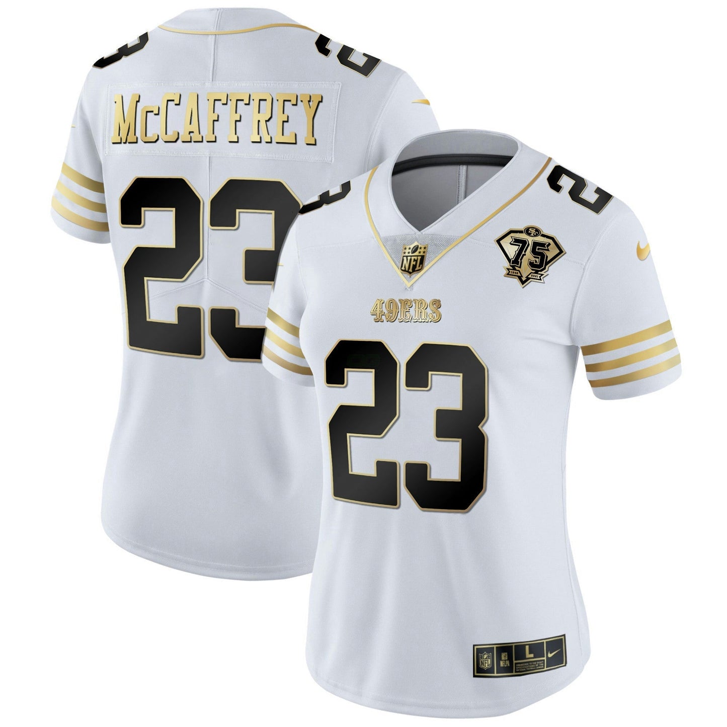 Camisa NFL Women’s 75th Anniversary Patch Vapor Dourada Jersey