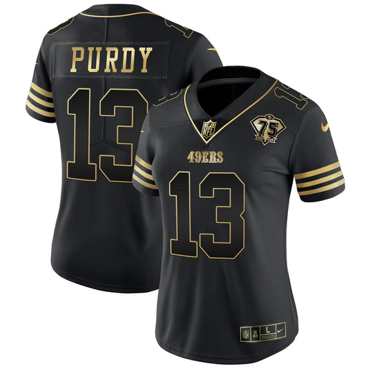 Camisa NFL Women’s 75th Anniversary Patch Vapor Dourada Jersey