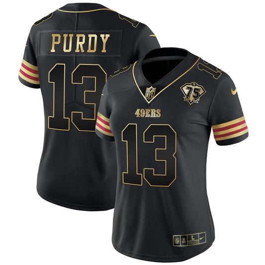 Camisa NFL Women’s 75th Anniversary Patch Vapor Dourada Jersey V2