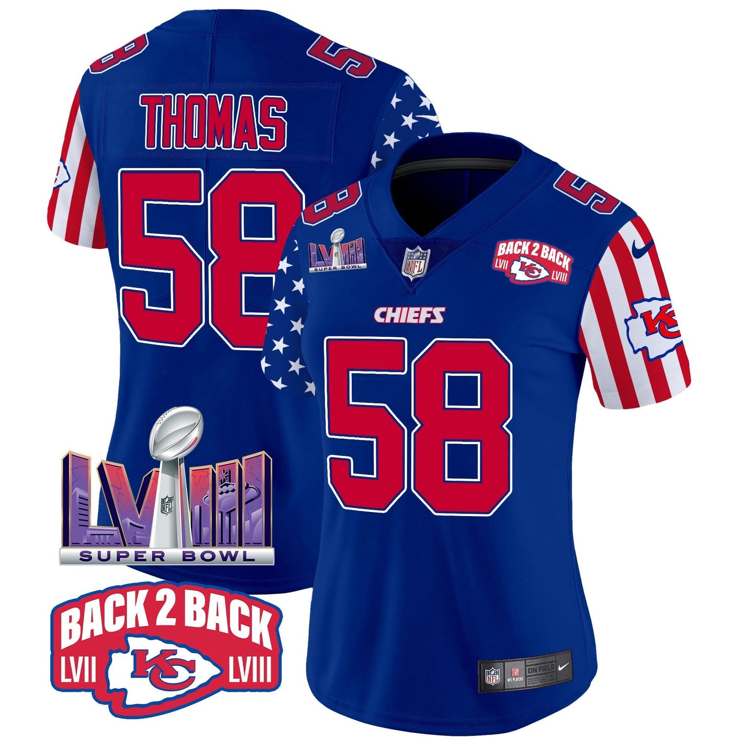 Camisa NFL Kansas City Chiefs Women’s American Style Vapor Limited Jersey