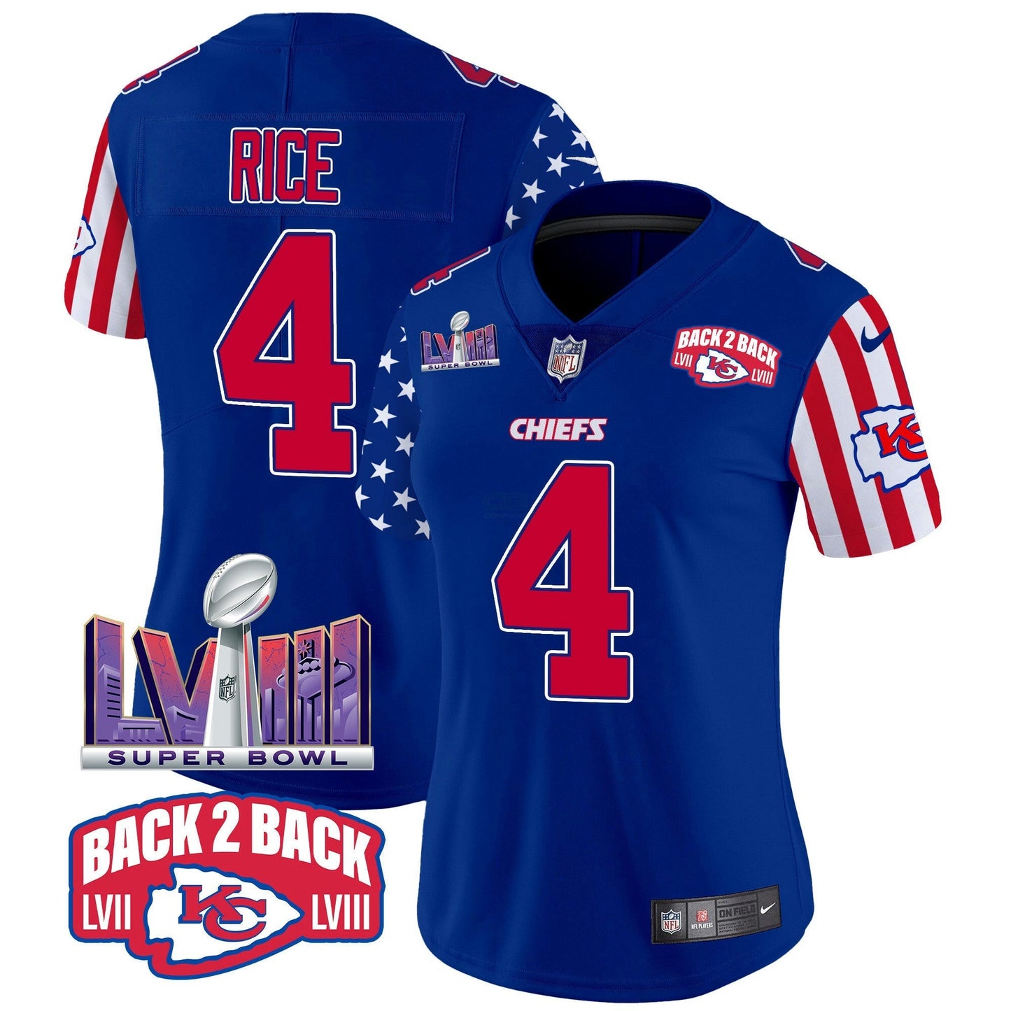 Camisa NFL Kansas City Chiefs Women’s American Style Vapor Limited Jersey