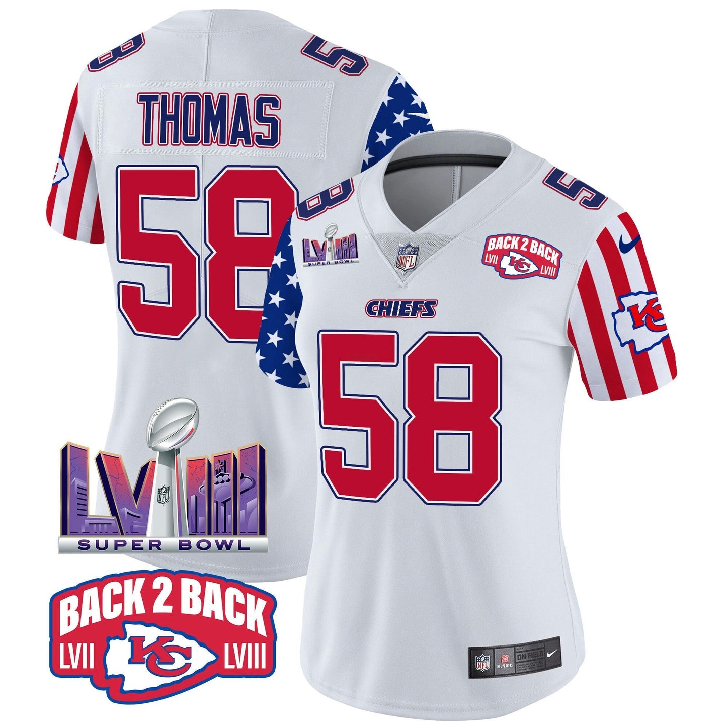 Camisa NFL Kansas City Chiefs Women’s American Style Vapor Limited Jersey