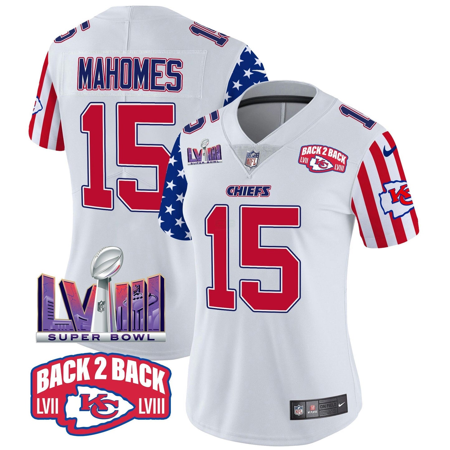 Camisa NFL Kansas City Chiefs Women’s American Style Vapor Limited Jersey