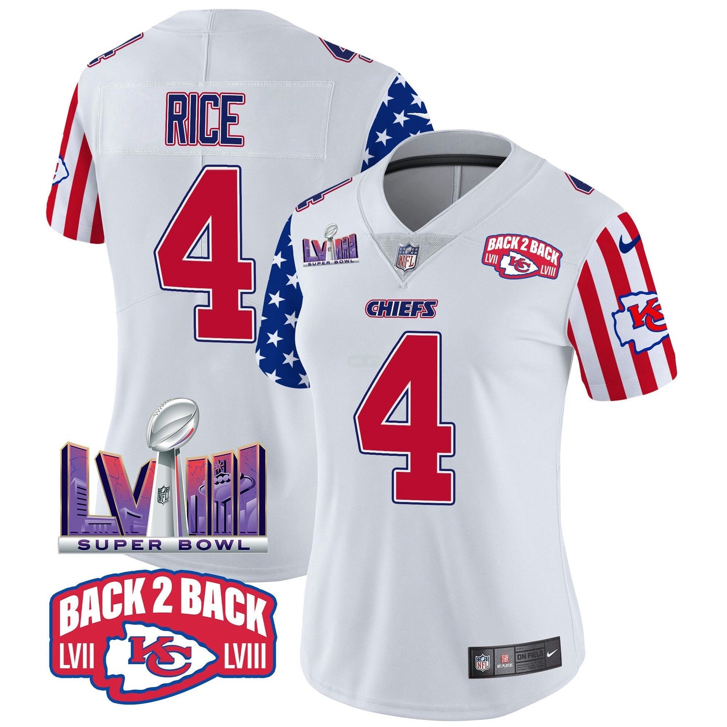 Camisa NFL Kansas City Chiefs Women’s American Style Vapor Limited Jersey
