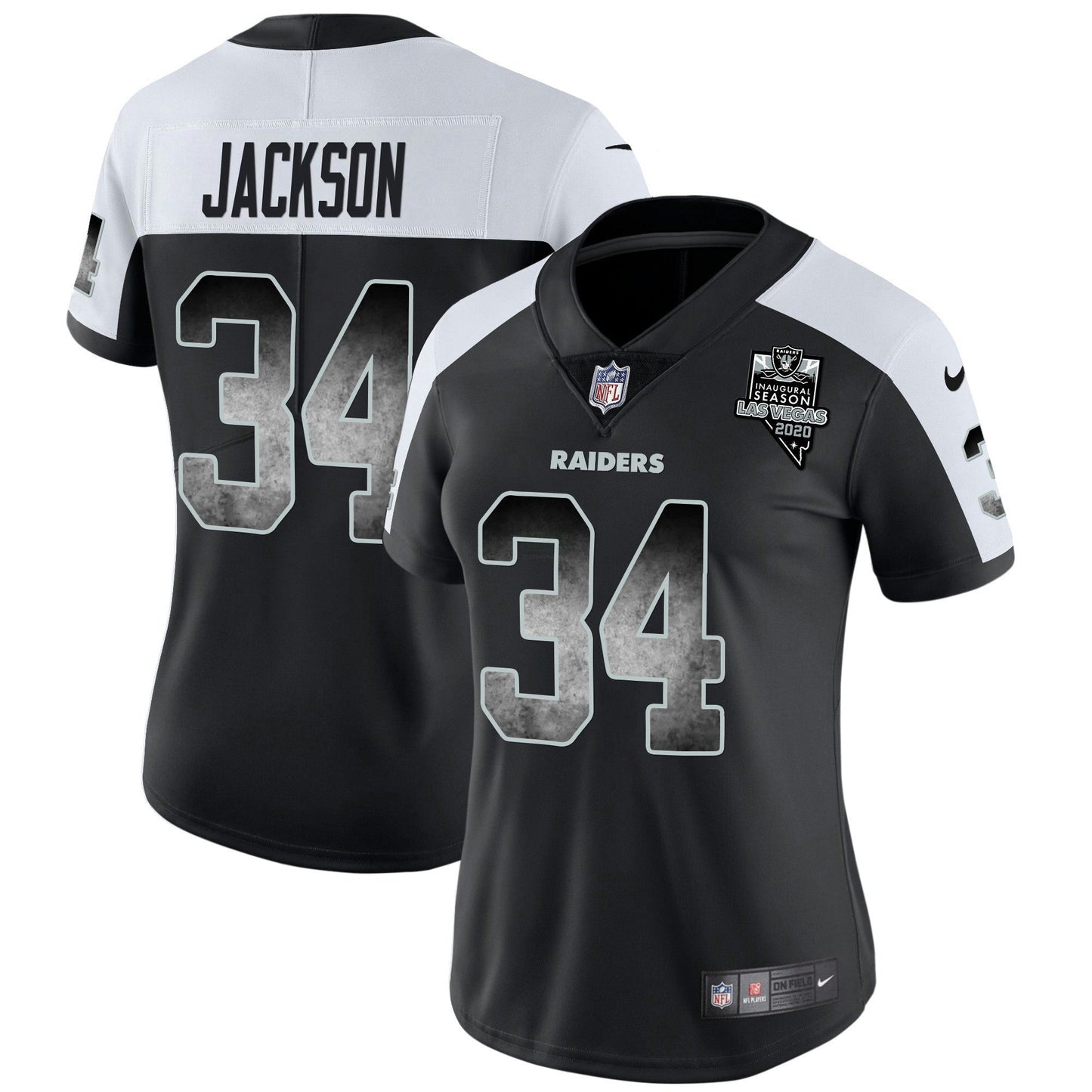 Camisa NFL Las Vegas Raiders Women’s Arch Smoke Vapor Jersey