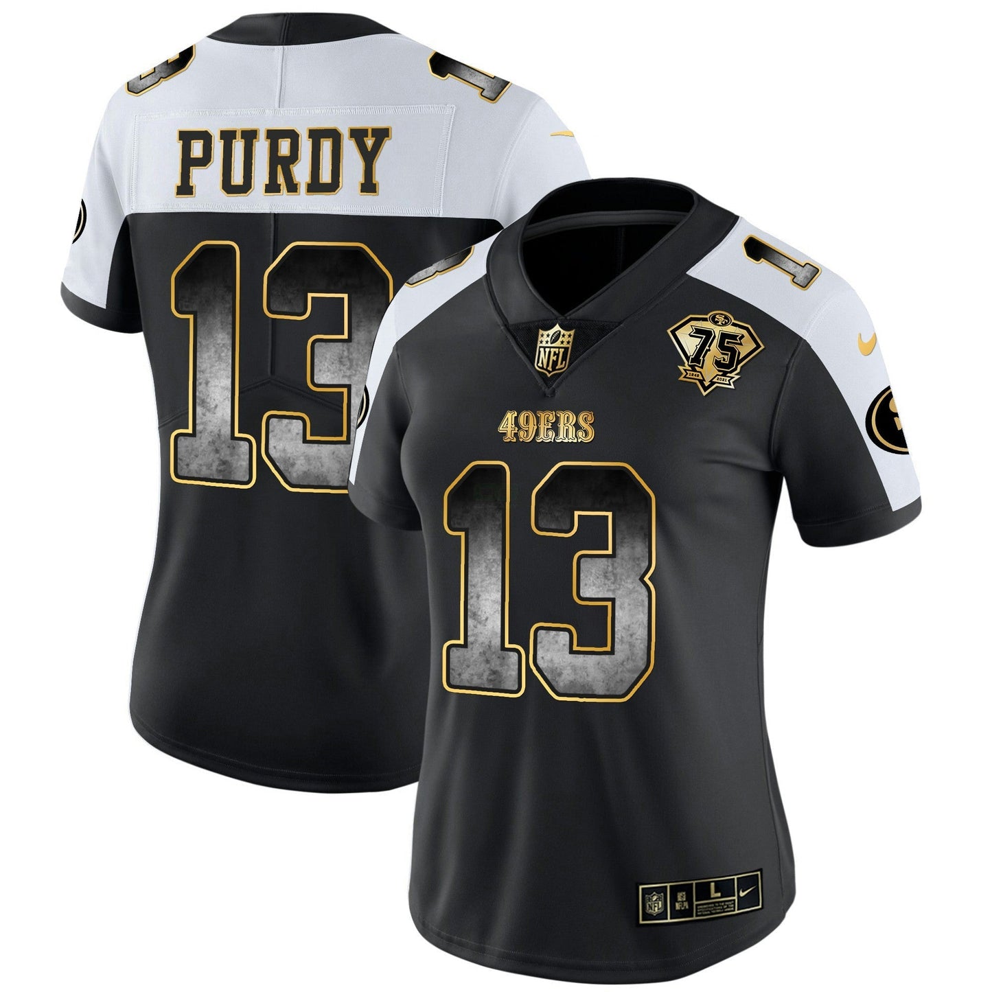 Camisa NFL San Francisco 49ers Women’s Arch Smoke Vapor Jersey