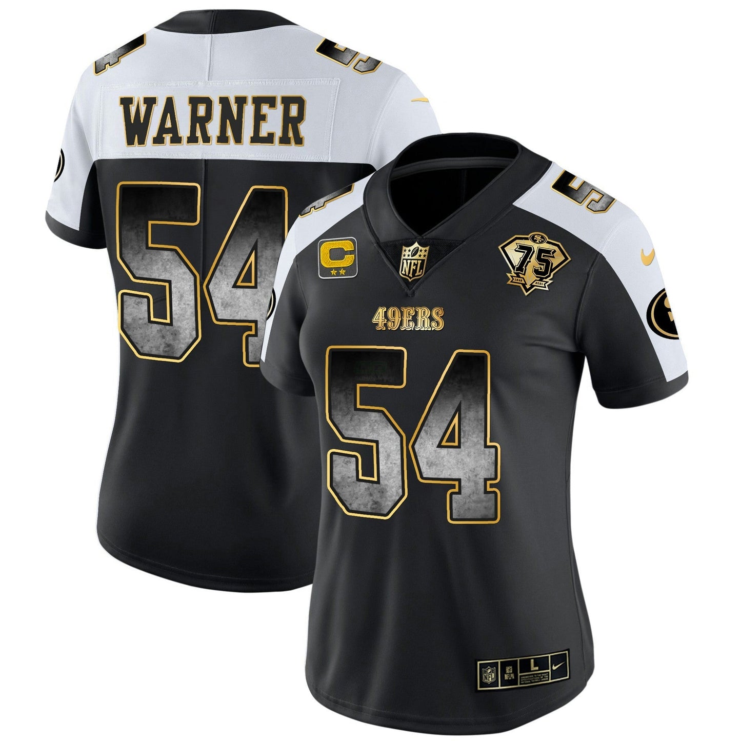 Camisa NFL San Francisco 49ers Women’s Arch Smoke Vapor Jersey