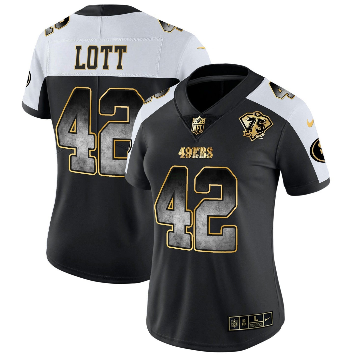 Camisa NFL San Francisco 49ers Women’s Arch Smoke Vapor Jersey
