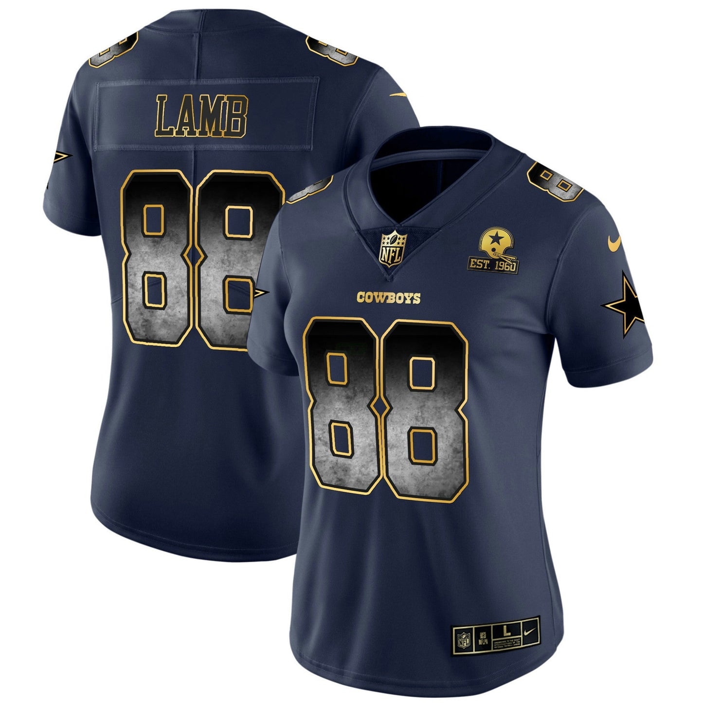 Camisa NFL Dallas Cowboys Women’s Arch Smoke Vapor Jersey